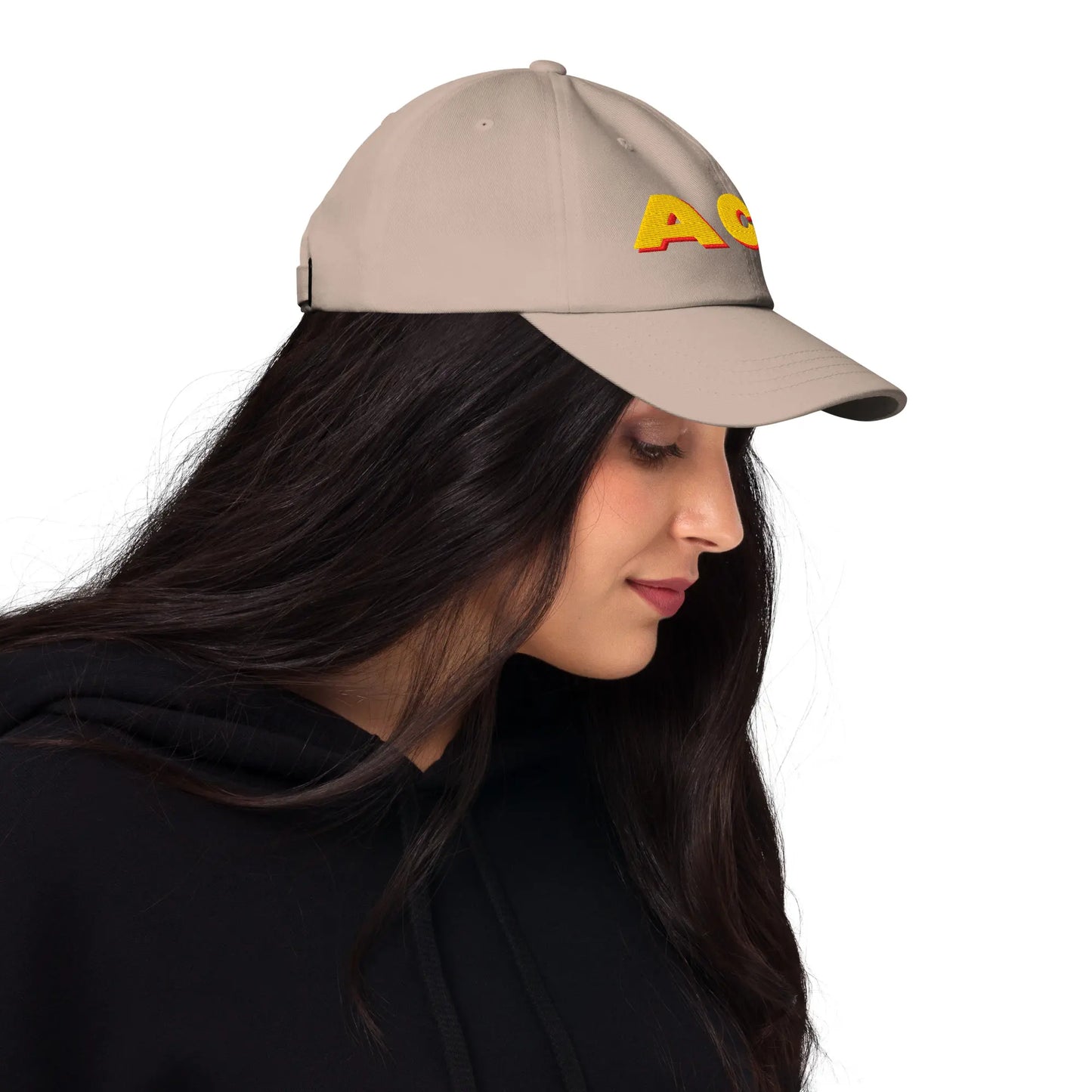 ACE Bold 3D Embroidery Dad Hat | Industrial Heavy-Duty Wide-Block Cap