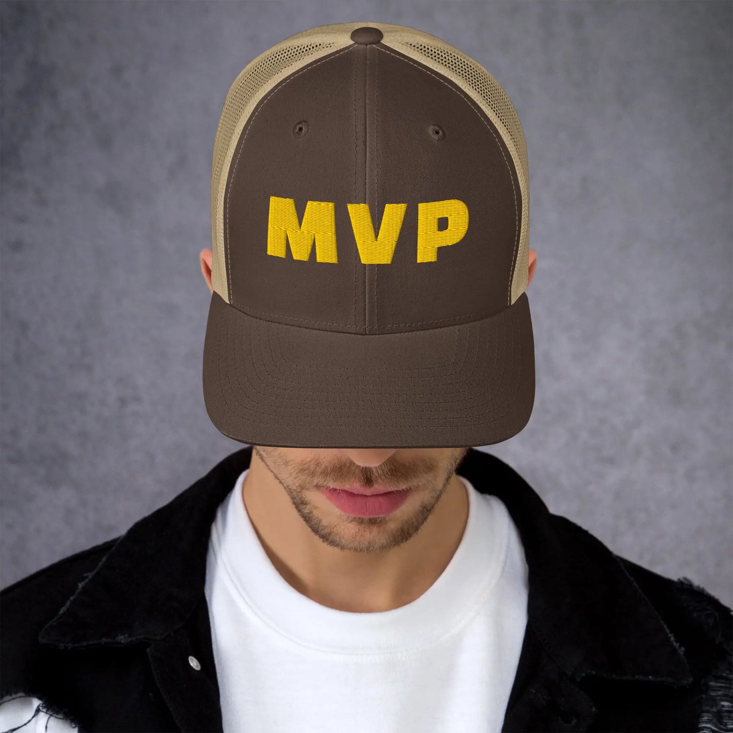 MVP Industrial High-Density Embroidery Trucker Hat | Performance Mesh Cap