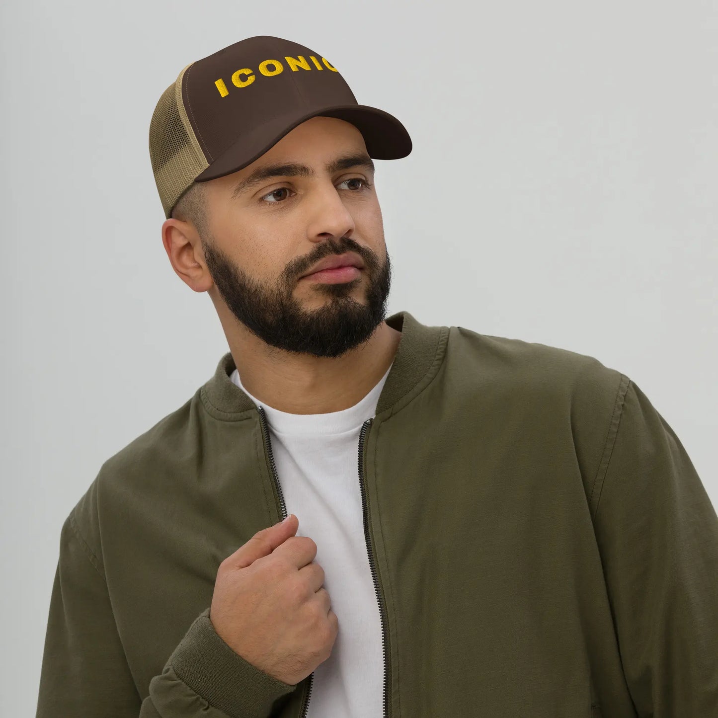 "ICONIC" 3D Embroidery Retro Trucker | Vintage Structured Cap