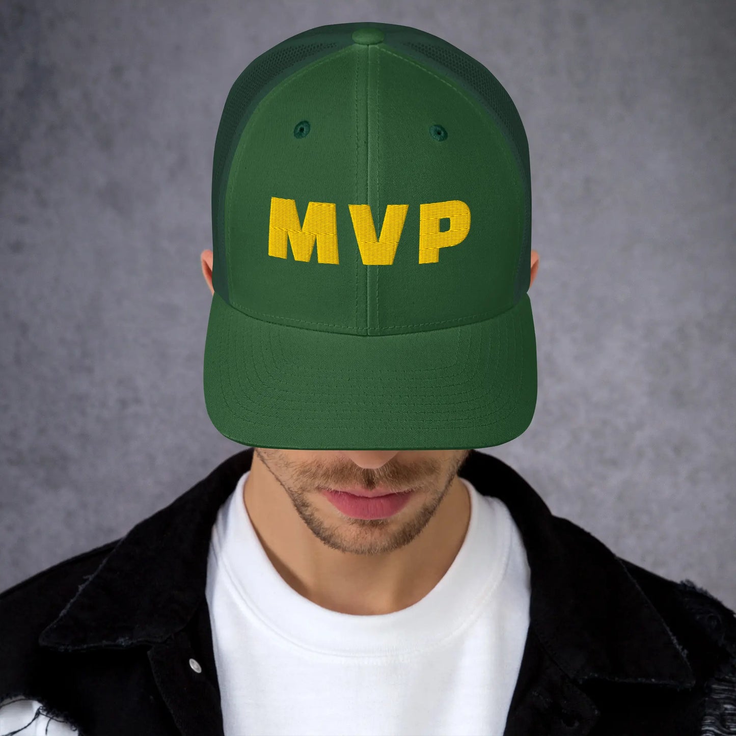 MVP Industrial High-Density Embroidery Trucker Hat | Performance Mesh Cap