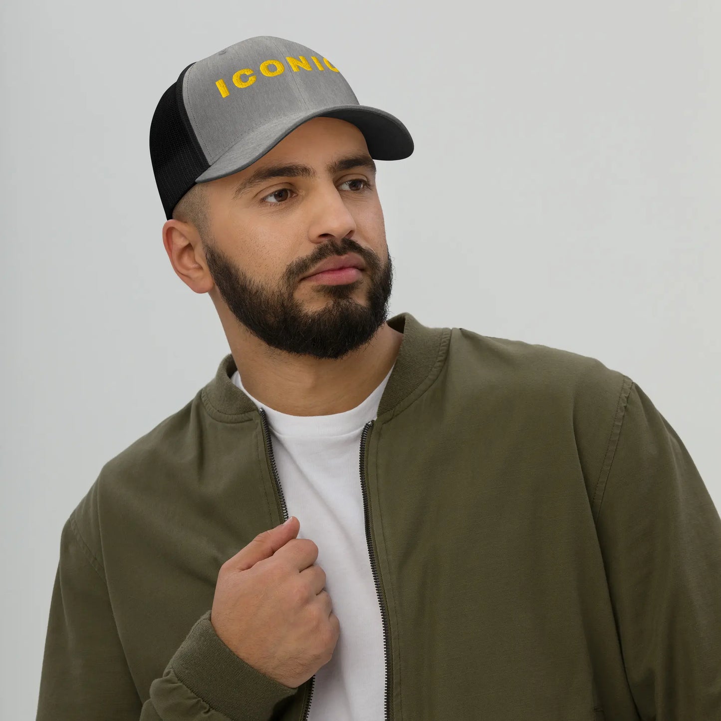 "ICONIC" 3D Embroidery Retro Trucker | Vintage Structured Cap