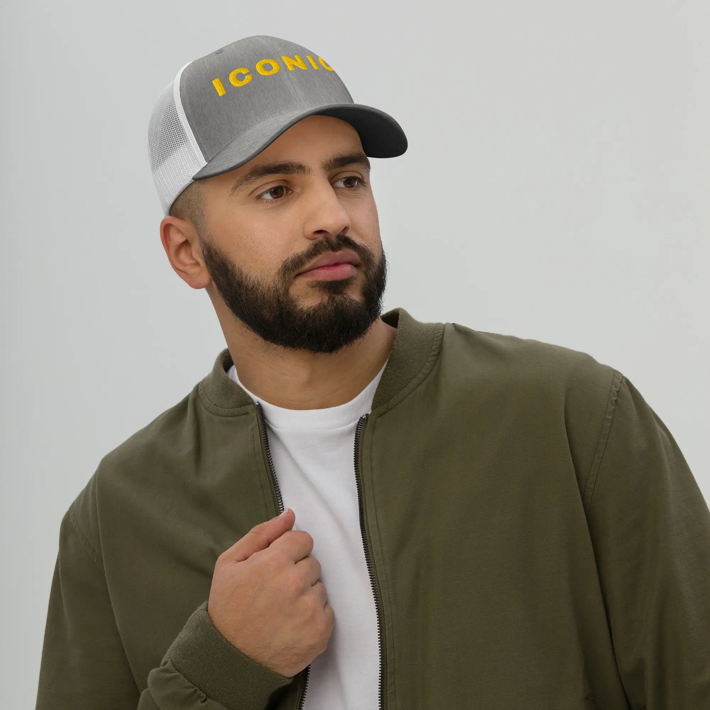 "ICONIC" 3D Embroidery Retro Trucker | Vintage Structured Cap