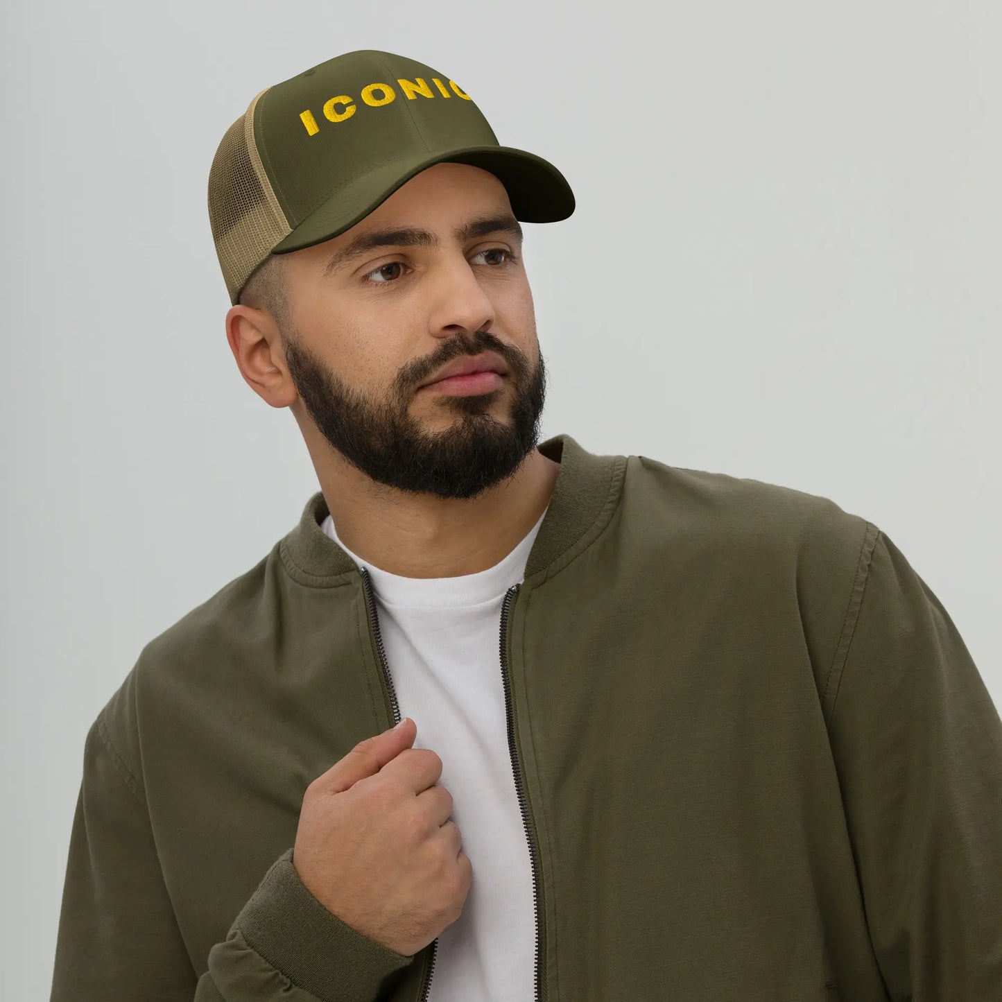 "ICONIC" 3D Embroidery Retro Trucker | Vintage Structured Cap