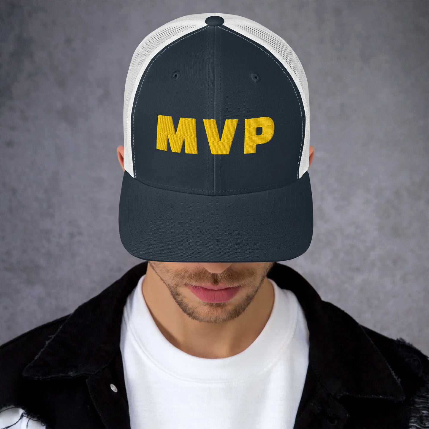 MVP Industrial High-Density Embroidery Trucker Hat | Performance Mesh Cap