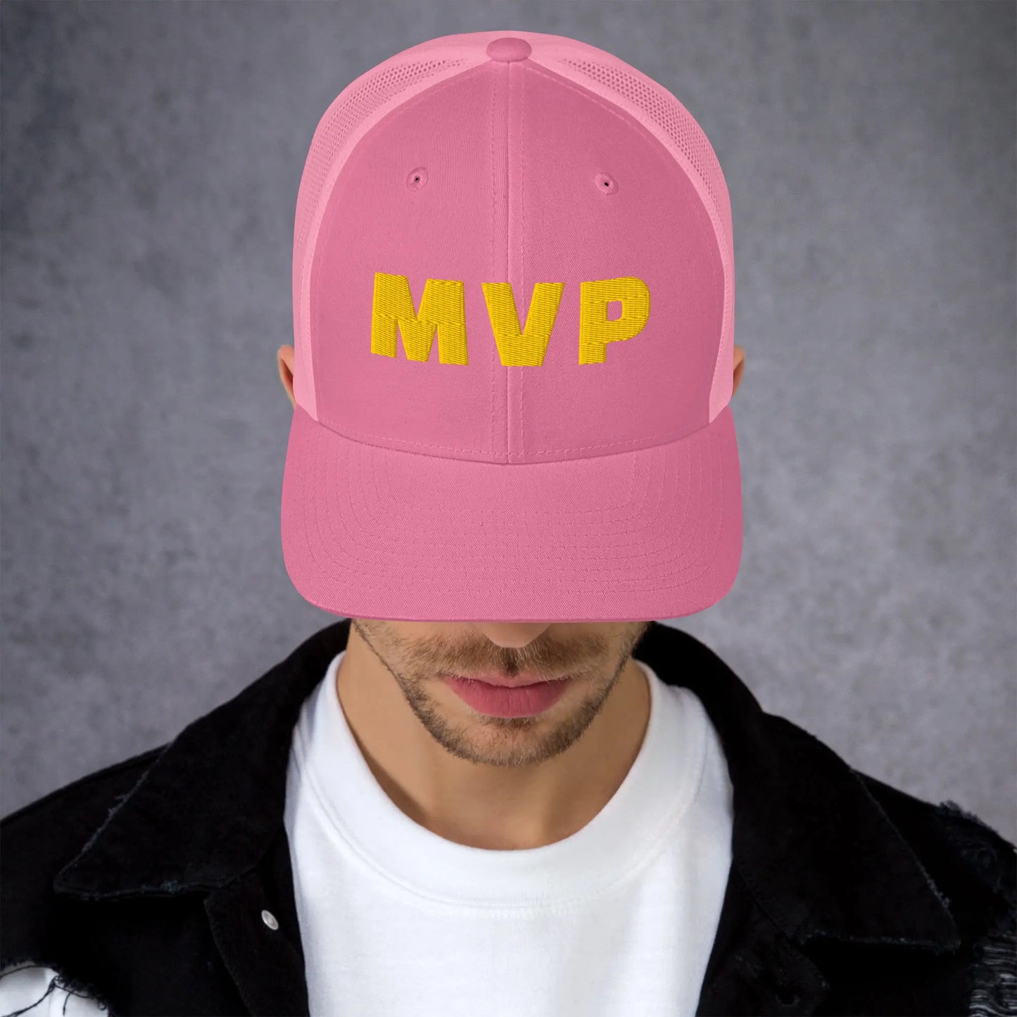 MVP Industrial High-Density Embroidery Trucker Hat | Performance Mesh Cap